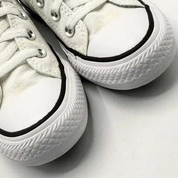 Converse All Star Slip On Low Lace Up White Sneakers - US Women’s 6 / EU 36.5 - Picture 2 of 14